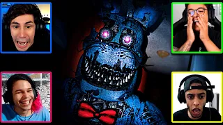 não PODE se ASSUSTAR! 🚫😭 - FNAF 4 (4 FACECAM)