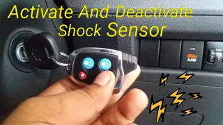 Maruti Suzuki Nippon Shock Sensor Activation And Deactivation ( hindi ) || Protect Car From Thief