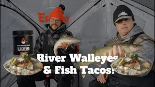 Duluth MN daytime Walleyes + Field and Flame fish tacos!