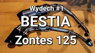 Wydech Zontes 125 #1 Bestia pochlastany akrap replika.