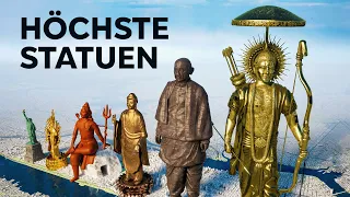 Die größten Statuen der Welt (3D-Größenvergleich)