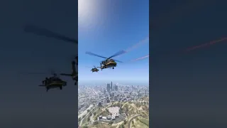 Ukrainian Helicopter Attack On Russian Military War Vehicle's Gta'5
