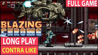 Blazing Chrome All Missions Long Gameplay | Arcade | 4K HD #arcadegame #longplay #arcadeshooter