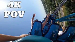 Mako Back Row POV [4K] | SeaWorld Orlando 2022