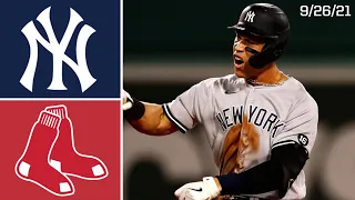 New York Yankees @ Boston Red Sox | Game Highlights | 9/26/21