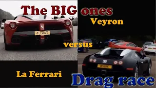 Ferrari LaFerrari vs Bugatti Veyron - Drag race