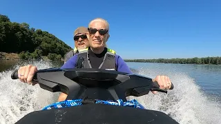Memories Episode 5  - Riding on the Mississippi River - day 2 - on our Sea-Doo GTR 230