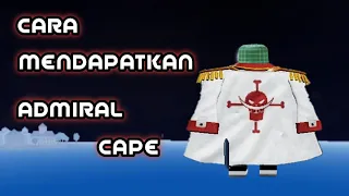 CARA MENDAPATKAN ADMIRAL CAPE | ROBLOX - BLOX FRUITS