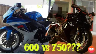 GSXR 600 VS GSXR 750