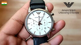 Hindi | Emporio Armani Watch (AR2075) Unboxing & Review | India