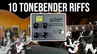 10 Tonebender Riffs | Benson Amps Stonk Box Fuzz Pedal Demo