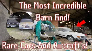 The Most Amazing Barn find Ive Ever Filmed For My Channel! We Found Rare Cars, Bikes & A Helicopter!