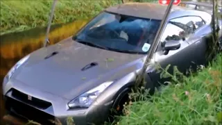 ULTIMATE NISSAN GT R DRIVING FAILS, EPIC GT R CRASH COMPILATION