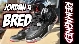 JORDAN 4 BRED (Reimagined) Review & On Foot