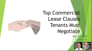 The Top Lease Clauses that Commercial Tenants Must Negotiate