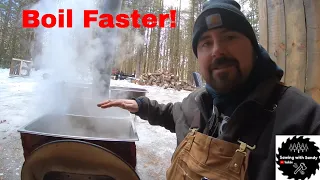 How to Make Maple Syrup Faster | What Level of Sap Should be in My Pan