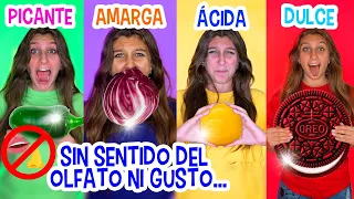 SOBREVIVÍ comida EXTREMA sin sentido del GUSTO ni OLFATO: picante vs amarga vs ácida