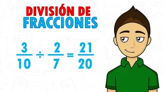 DIVISIÓN DE FRACCIONES Super facil - Para principiantes