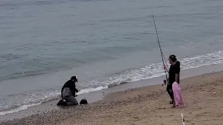 Fishing and catching baby sand shark outside the Ocean Mist [5/26/2024]