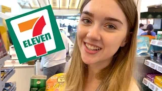 LUNCH at KOREAN 7-ELEVEN in SEOUL 🍜 🤖 🐻 With an AI Robot POLAR BEAR!