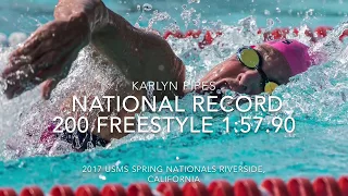 Faster Freestyle with Karlyn Pipes - National record 55-59 age-group 1:57.90