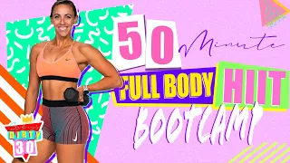 50 Minute Full Body HIIT Bootcamp Workout | Sydney's Dirty 30 - Day 23