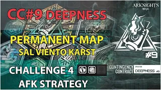 [Arknights] CC9 Challenge 4 AFK Strategy | CC#9 Operation Deepness