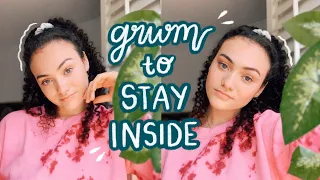 a chatty grwm!  🌱 get ready with me to sit in my room all day :)
