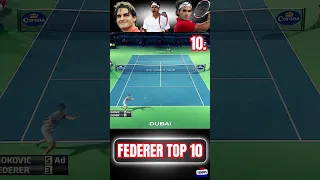 10 Times Roger Federer Blew Our Minds | TOP 10 | #tennis  #tennisplayer  #top10  #fyp #rogerfederer