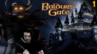 Baldur's Gate 1 Gameplay (Return to a Classic RPG) Half-Orc Fighter