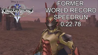 KH II FM [CM] Lingering Will Speedrun 0:22.78 [FORMER WORLD RECORD]