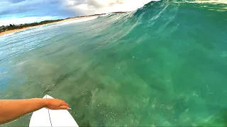 POV Surf (raw) | Super Fun Clean Glassy Sydney Beach Break - Australia
