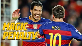 MESSI & SUAREZ MAGICAL CRUYFF STYLE PENALTY