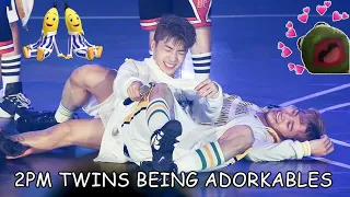 2PM TWINS BEING ADORKABLES
