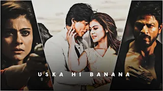 Uska Hi Banana || SRK And KAJOL || Dilwale Movie Sad Status || Sad Efx Status || Tumi656