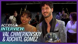 Val Chmerkovskiy & Xochitl Gomez Are 'Really Happy' After 'DWTS' Win