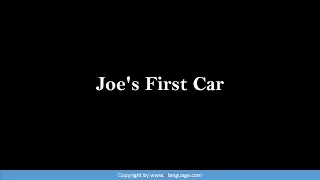 Learn English via Listening | Joe's First Car