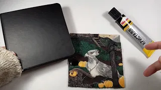 Клювокрыл / Обложка из полимерной глины для блокнота / Polymer clay cover for notebook