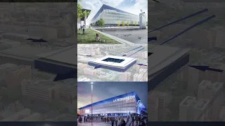 Aquí lo tenéis 🤍💙🏟️ Os presentamos el anteproyecto del nuevo estadio de La Romareda