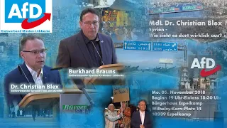 Dr. Christian Blex (AfD): Syrien-Wie sieht es dort wirklich aus?