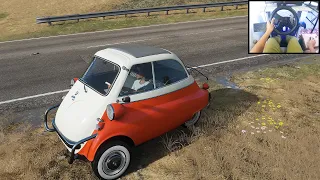 BMW ISETTA 300 EXPORT | Forza Horizon 4 | Homemade Wheel Gameplay