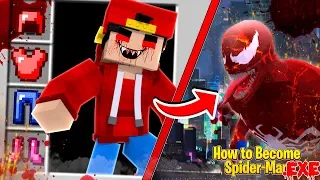 Minecraft - HOW TO BECOME SPIDER-MAN .EXE!!!