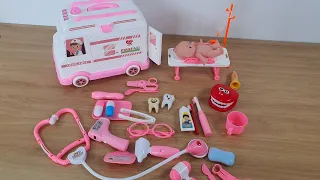 12 Minutes Satisfying with Unboxing Cute Ambulance Car Doctor Set ASMR