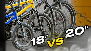 BMX на 18" VS BMX 20"