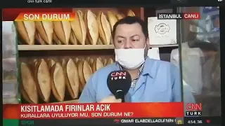 Fırıncı canlı yayında zamlardan bahsetti, CNN Türk muhabiri röportajı bitirdi!