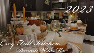 🍁NEW🍁 2023 FALL KITCHEN DECORATE WITH ME/EARLY FALL DECORATE WITH ME/COZY FARMHOUSE