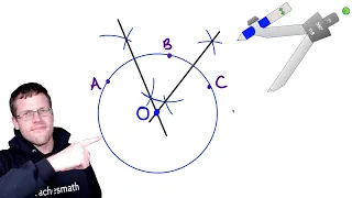drawing a circle through 3 points - geometry constructions