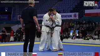 Marek Wolny vs Edgard Secinski Semi Final Men -95kg European Karate Shinkyokushin Championship 2022