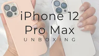 iPhone 12 Pro Max Unboxing | 256GB | Silver + Accessories | ASMR