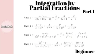 Calculus - HOW TO: Integration by Partial Fractions (Beginner Level, Part 1)